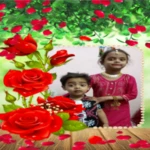 lovely flower photo frame edit android application logo